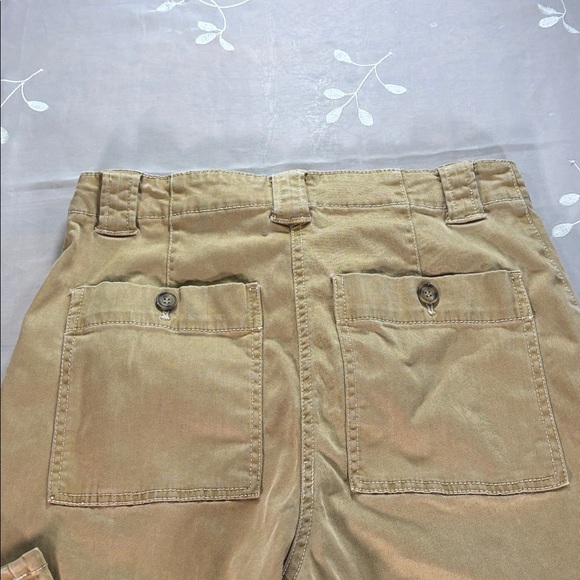 Joie Light Brown Cargo Pants Woman Size 8 Flexible Fabric Wide Legs - Picture 14 of 15